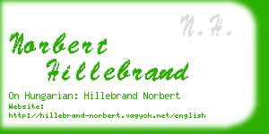 norbert hillebrand business card